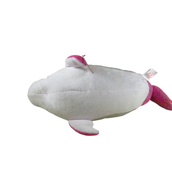 Ty Beanie Boos Sparkles Pink Dolphin Plush Glitter Eyes Plush Stuffed Animal Toy - Picture 5 of 16